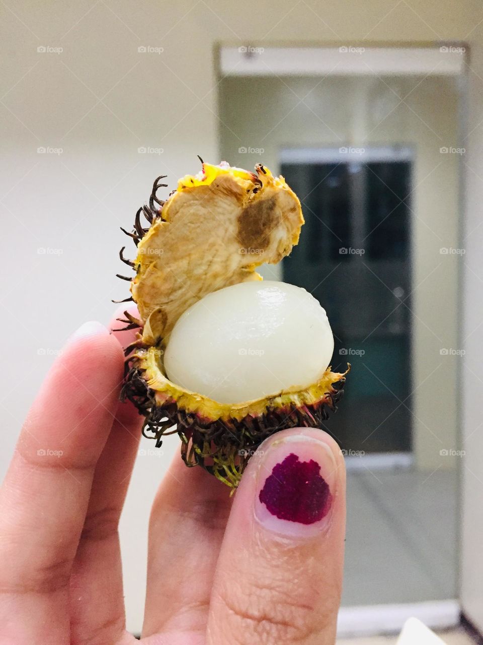 Amazing rambutan fruit here in the Philippines