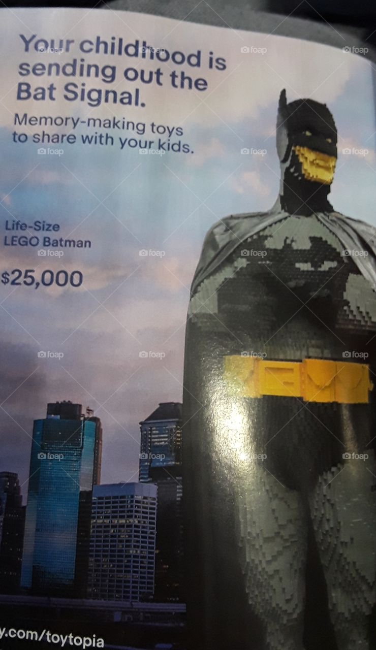 life size Lego batman