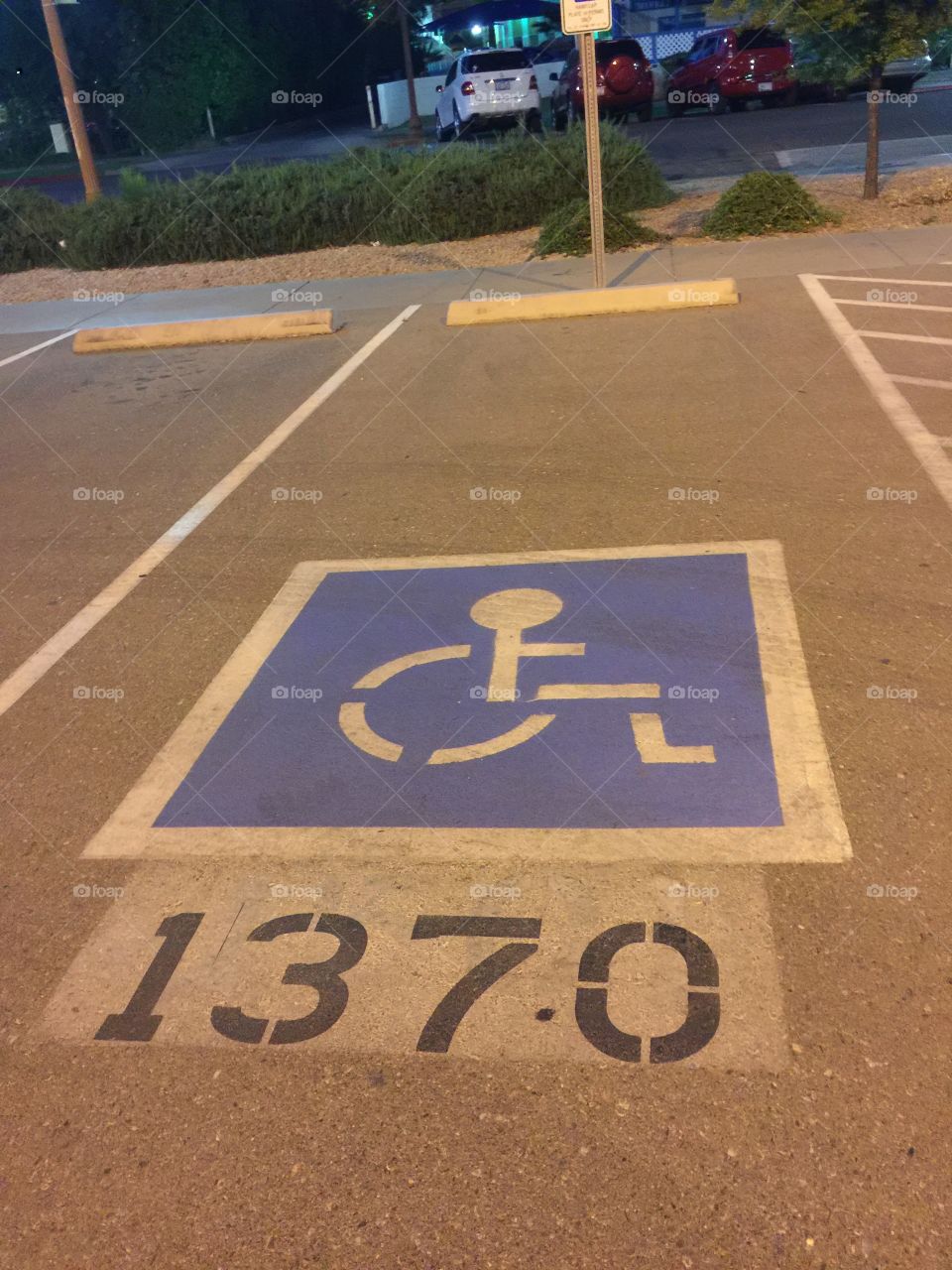 Disable parking space 