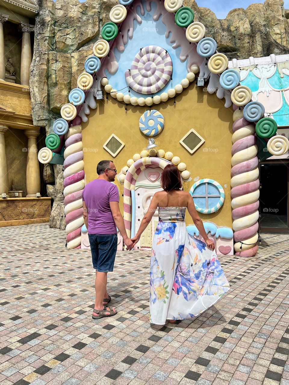 Color explosion. Two. Together. Colourful. 