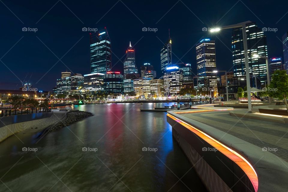 City, Travel, Downtown, Architecture, Dusk