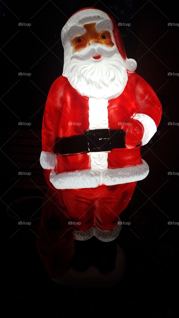 Glowing Santa