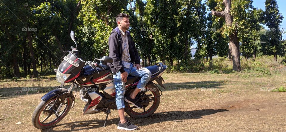 me & my nice bike on outside