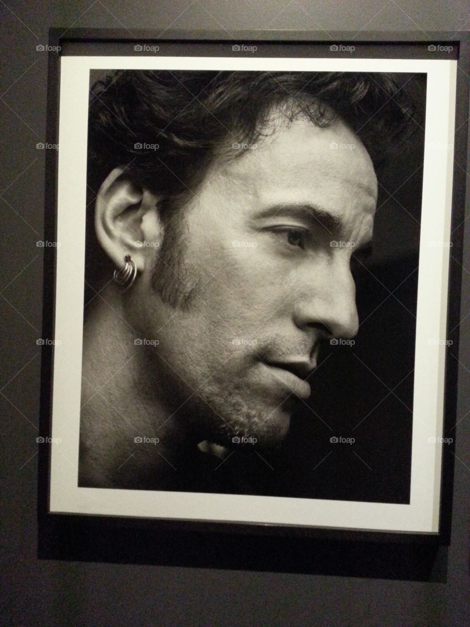 The Boss portrait at the Rock Hall