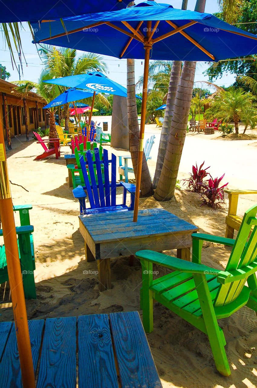 Beach cafe Umbrellas