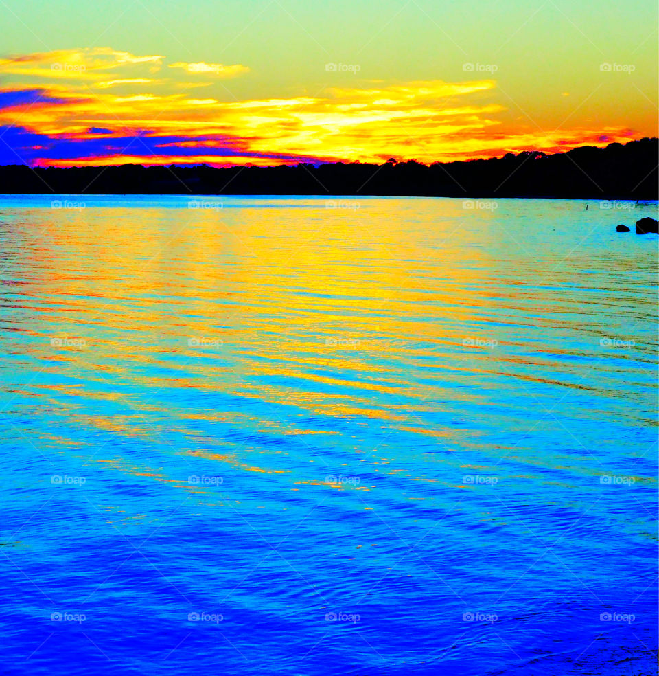 Blue Majesty!
A spectacular sunset over the bayou!