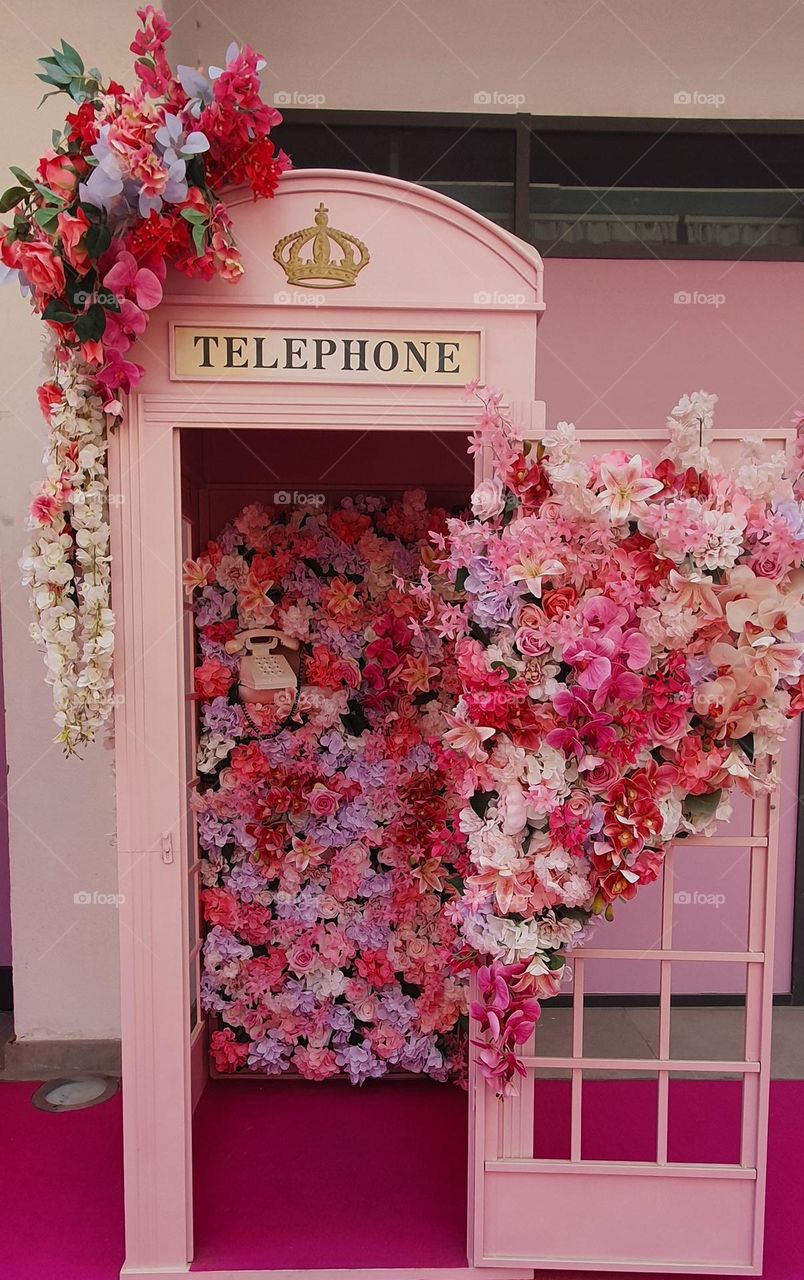 pink telephone room