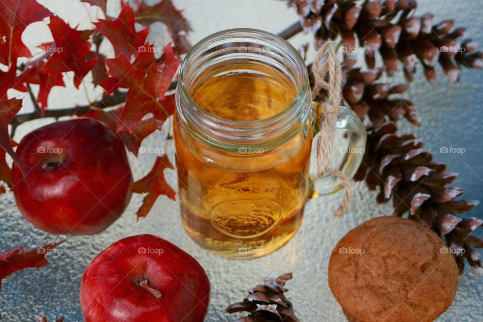 Close-up of apple cider