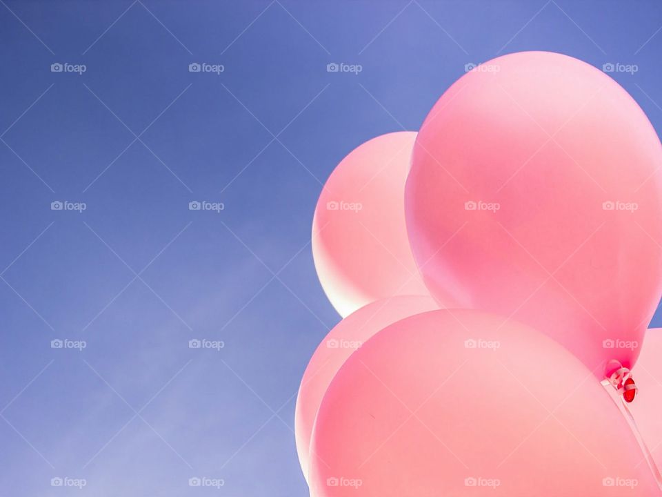 pink balloons