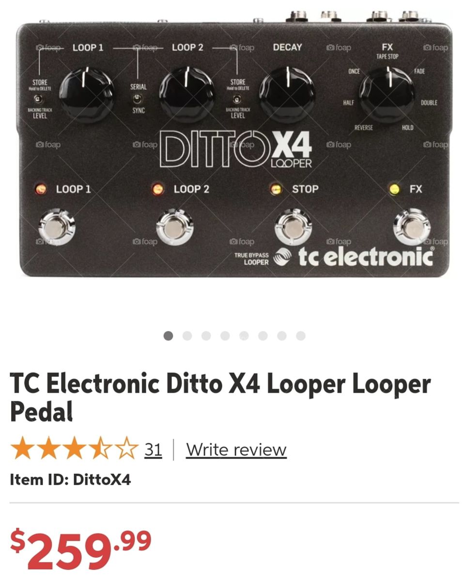 Ditto Looper X4 Pedal