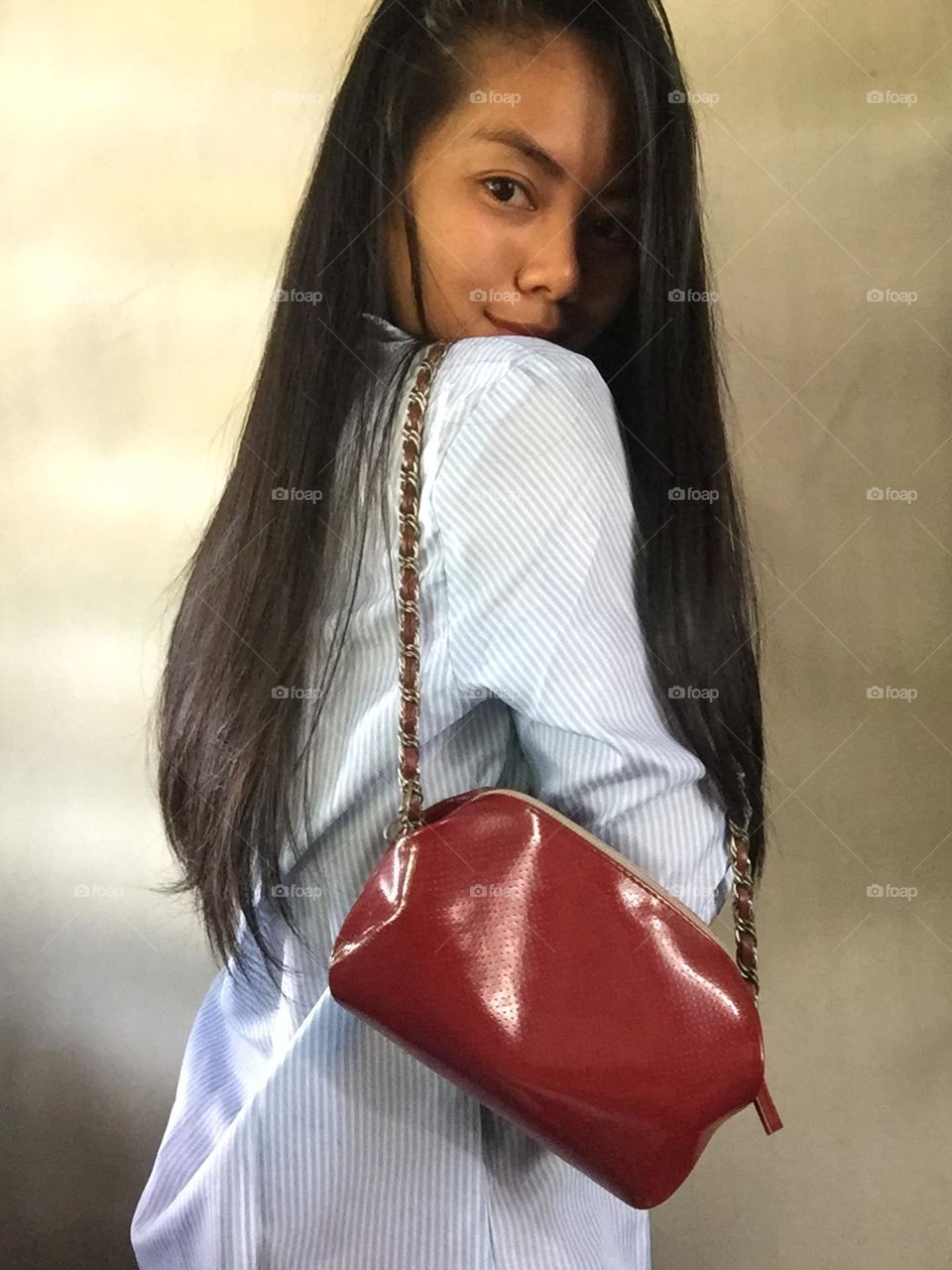 Light hearted portraits with products 