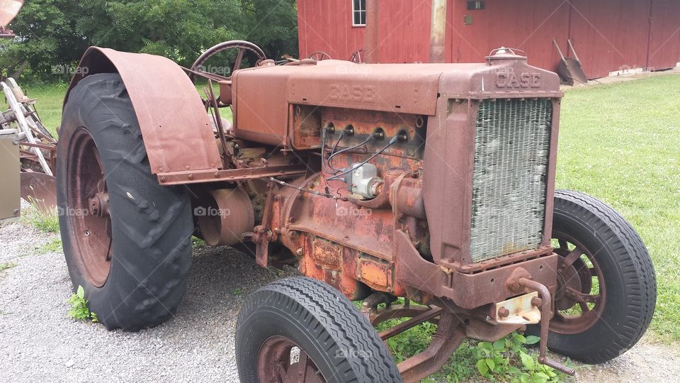 Old Tractor. on a Wisconsin farm