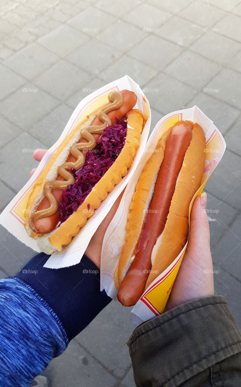 Icelandic hotdog in Akureyri.