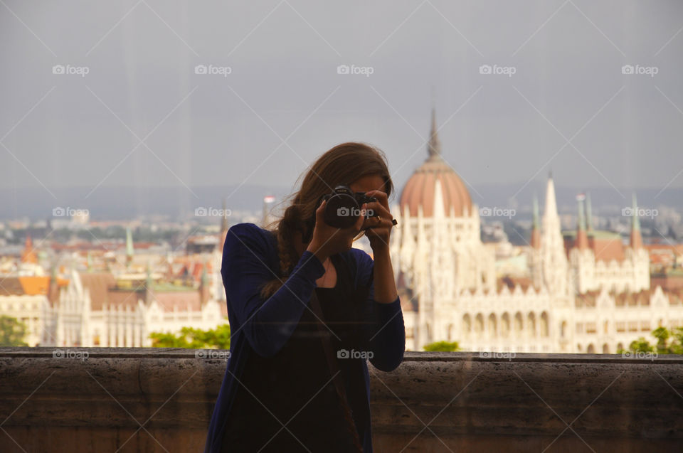 taking pictures in Budapest