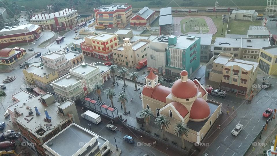 Town scale model