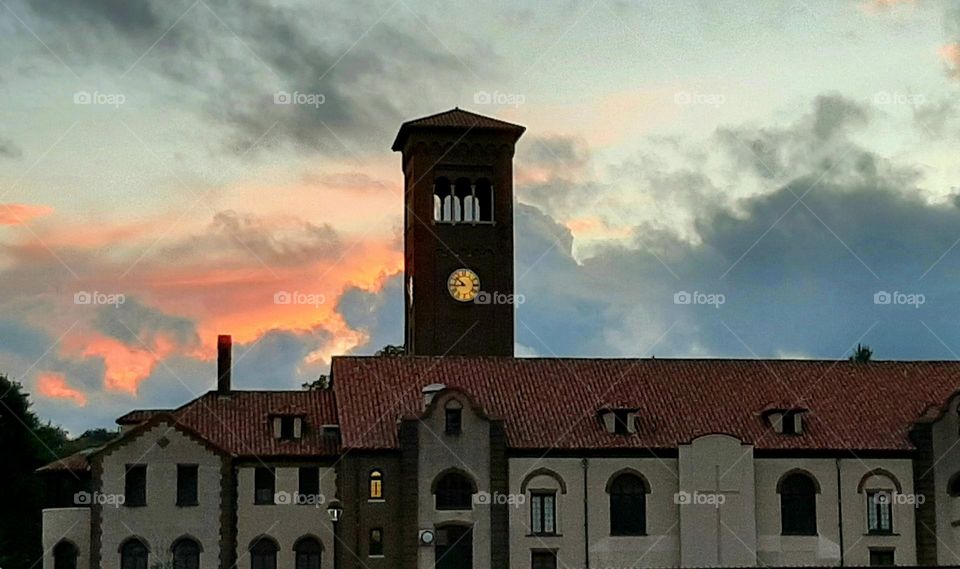 Evening by the School