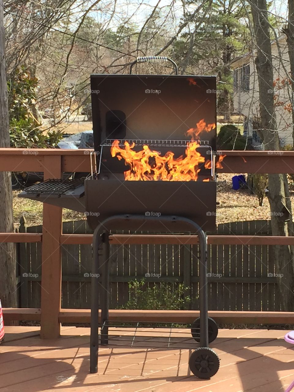 Grill fire 