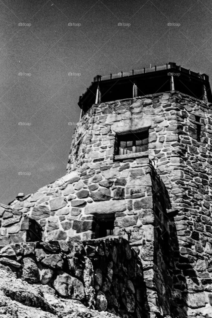 Hearny Peak. Fire watch tower in South Dakota. 