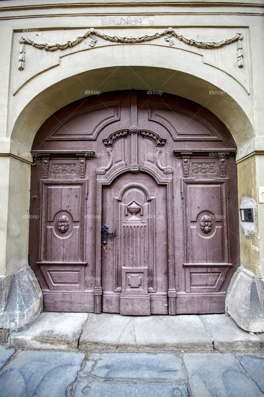 Imposing door