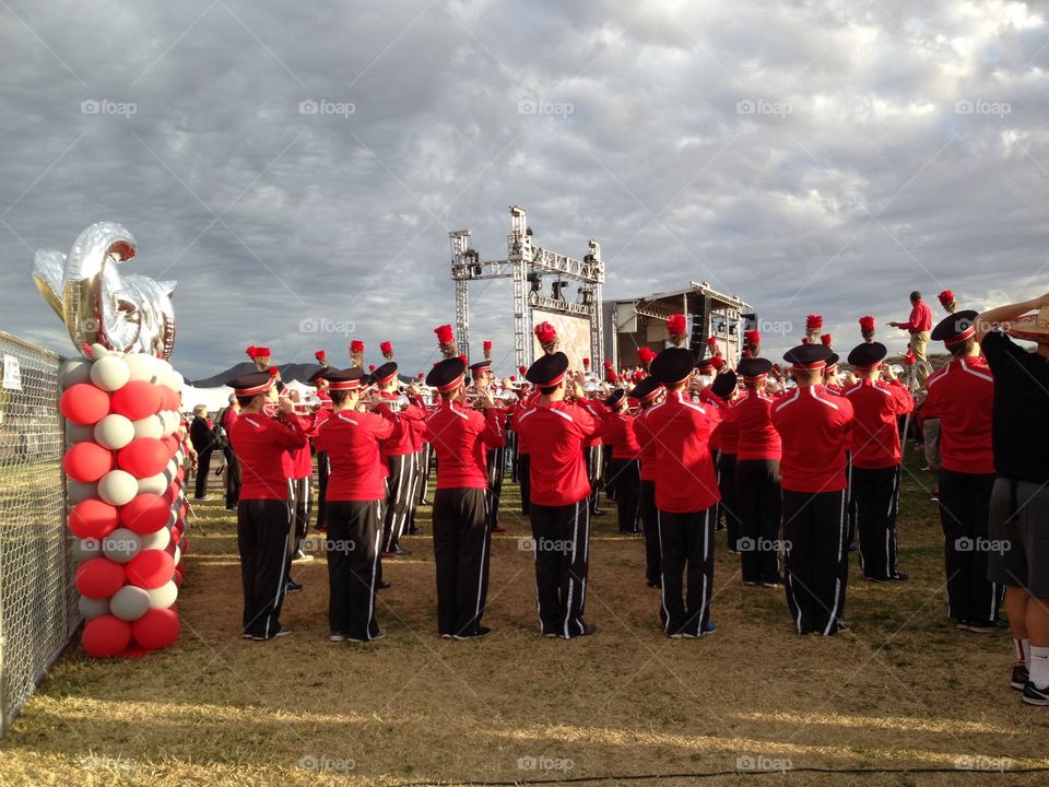 Ohio state band tbdbitl at pep rally