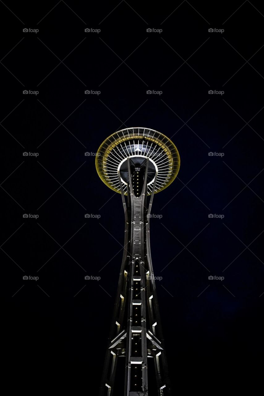 Seattle Space Needle at Night