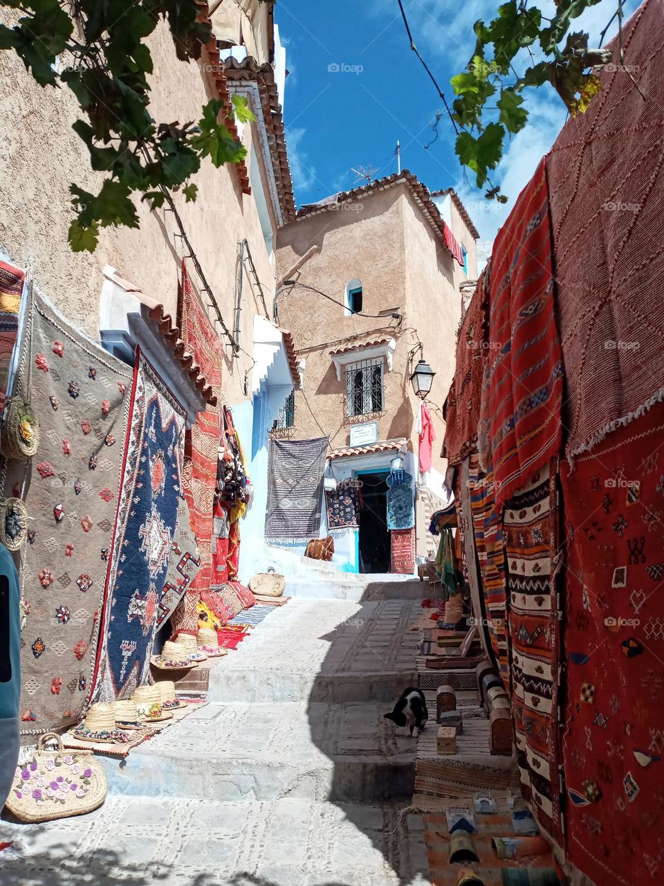 Old medina of chefchaouen city in morocco