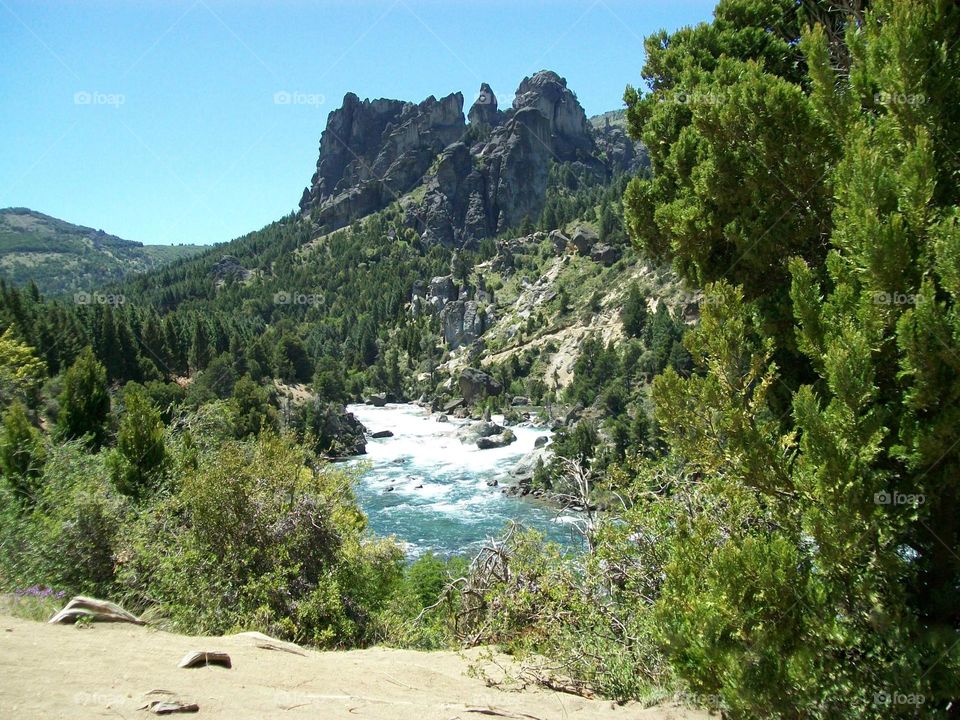 wilderness, river and mountain