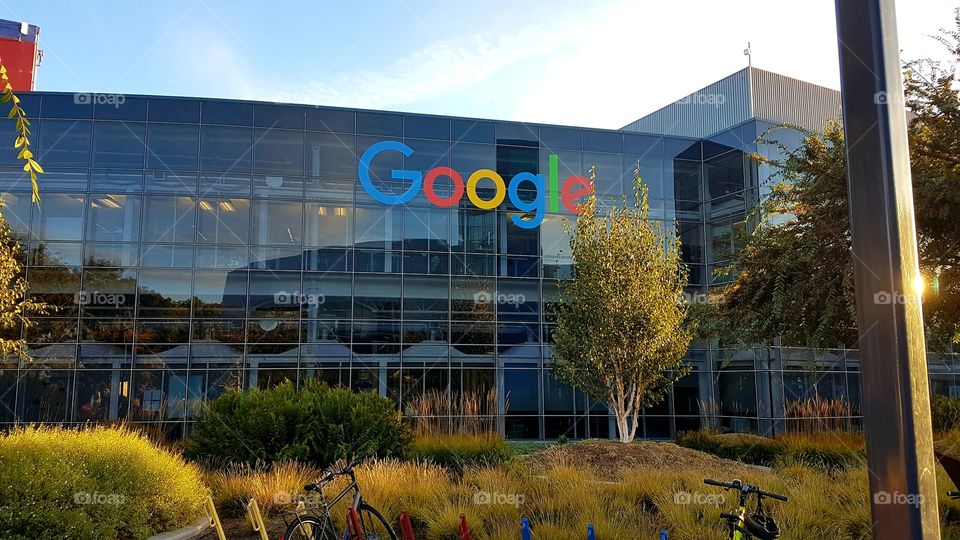 Googleplex Main Building in a summer day