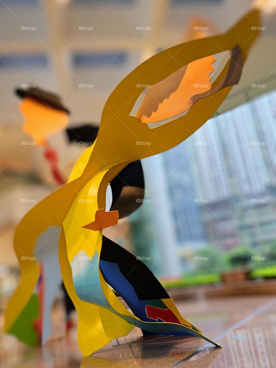 Colorful dancing sculpture at Taikoo Place Quarry Bay Hong Kong