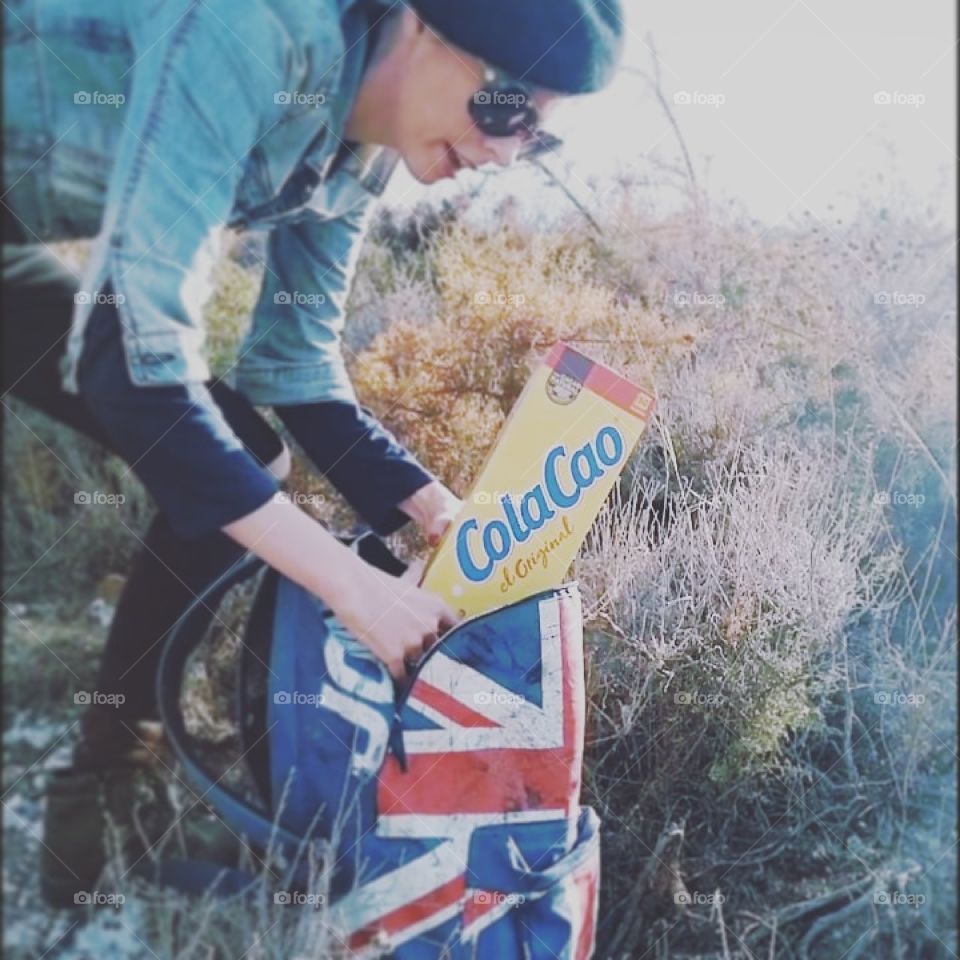 cola cao on the mountains