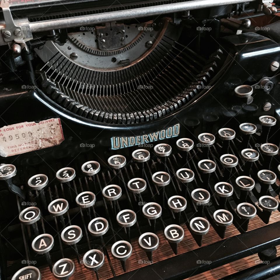 Underwood typewriter