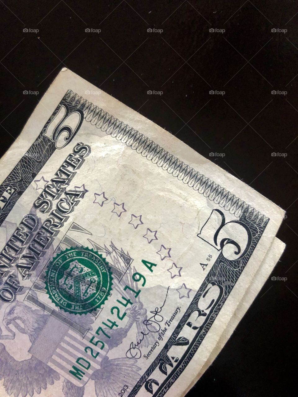 Five dollar bill