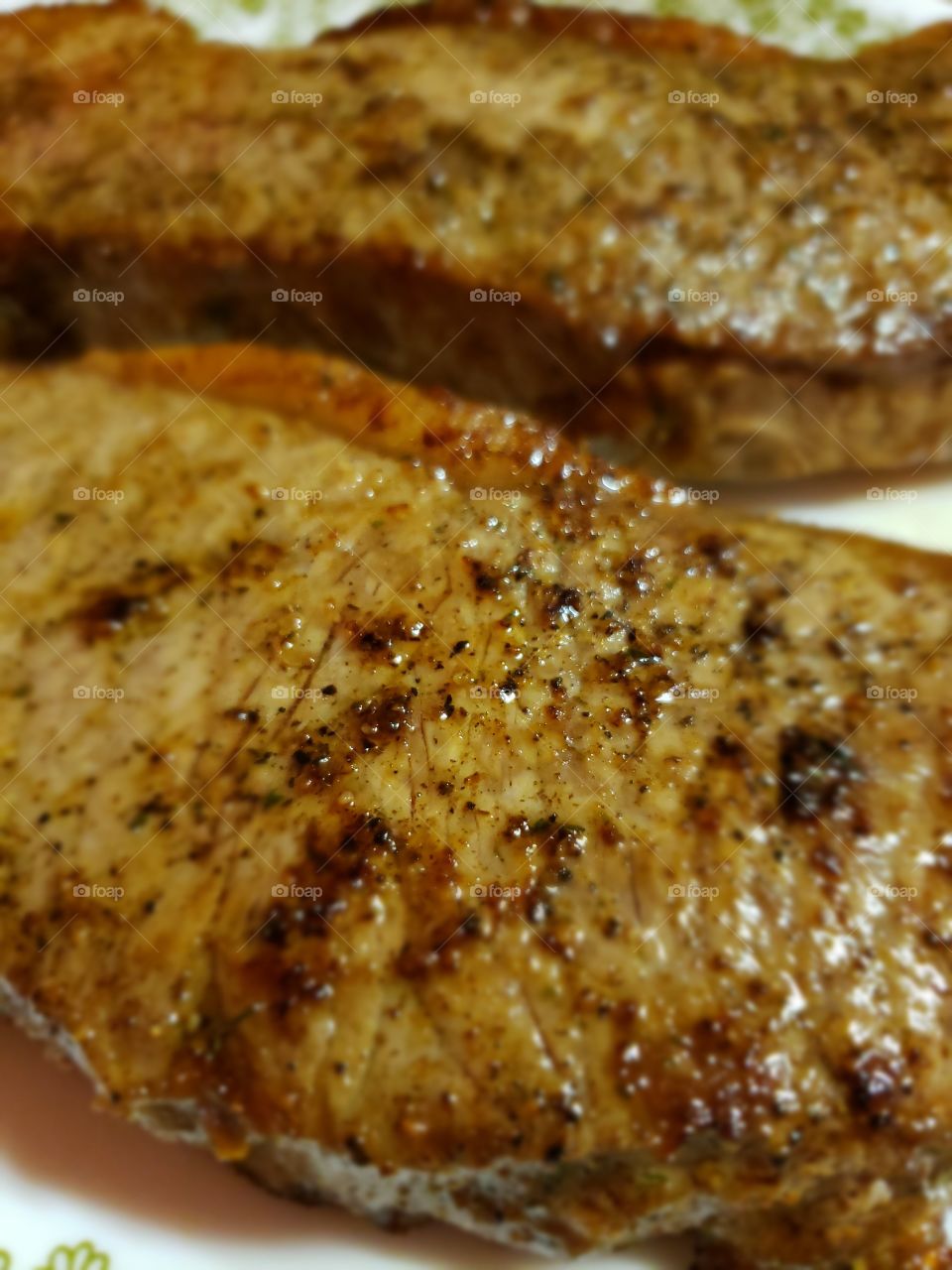 New York strip steak grilled to medium rare. A classic American good that had delighted citizens for years.