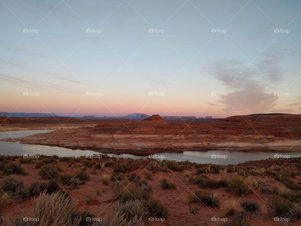 Sunset in Page, AZ