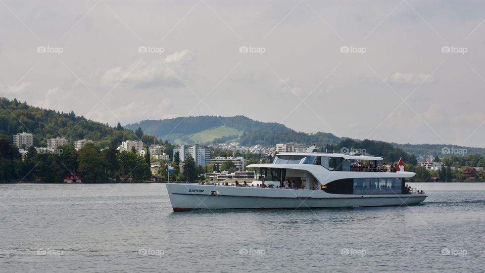 Ship In The Lake Lucerne