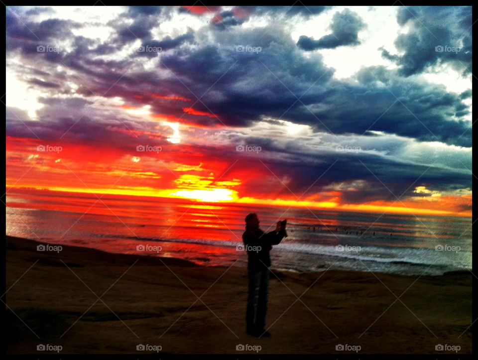 san diego beach sky sunset by emmanuelgr
