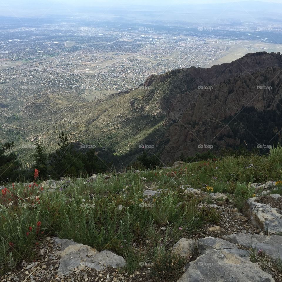 Sandia Mountains Overlooking Albuquerque 