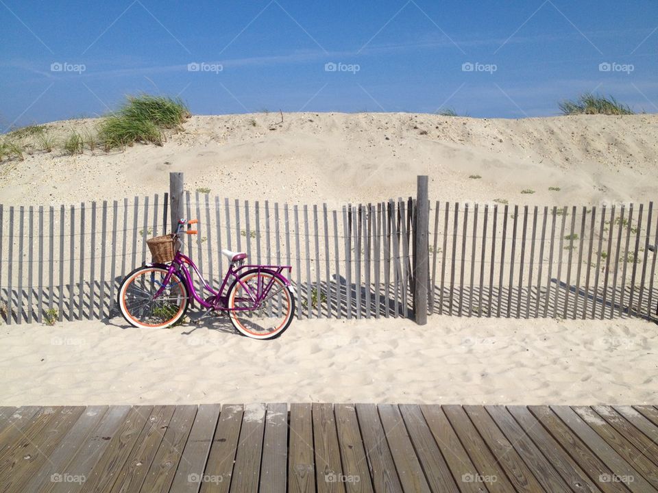 Bicycle at beach