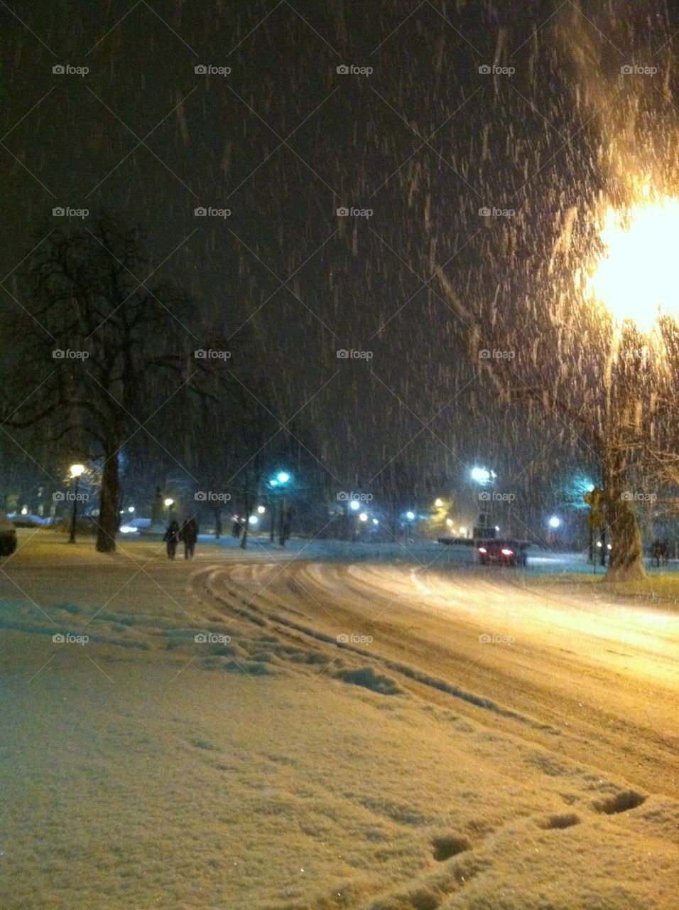 Snow storm in Symphony Circle