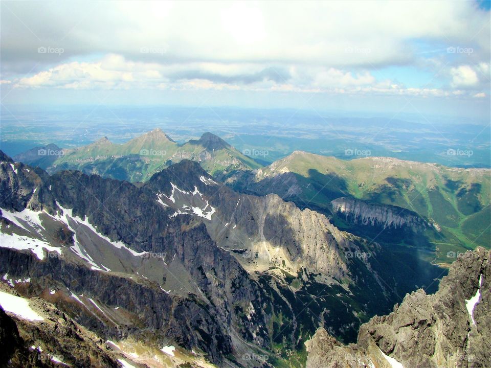 View from the Mount Łomnica.