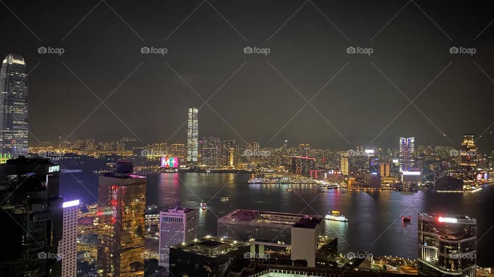 Hong Kong night scenery 