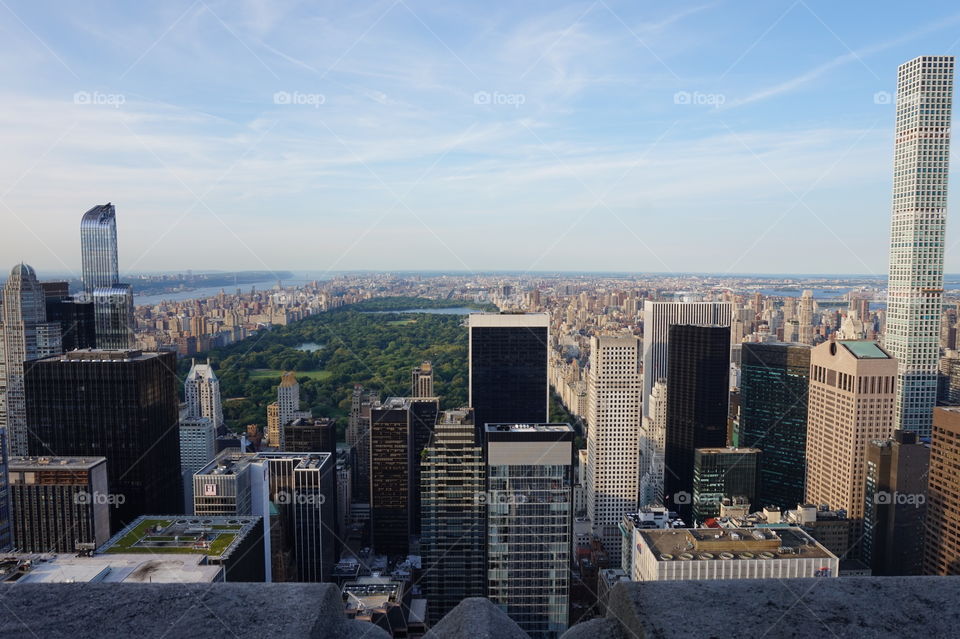Central park from top of the rock