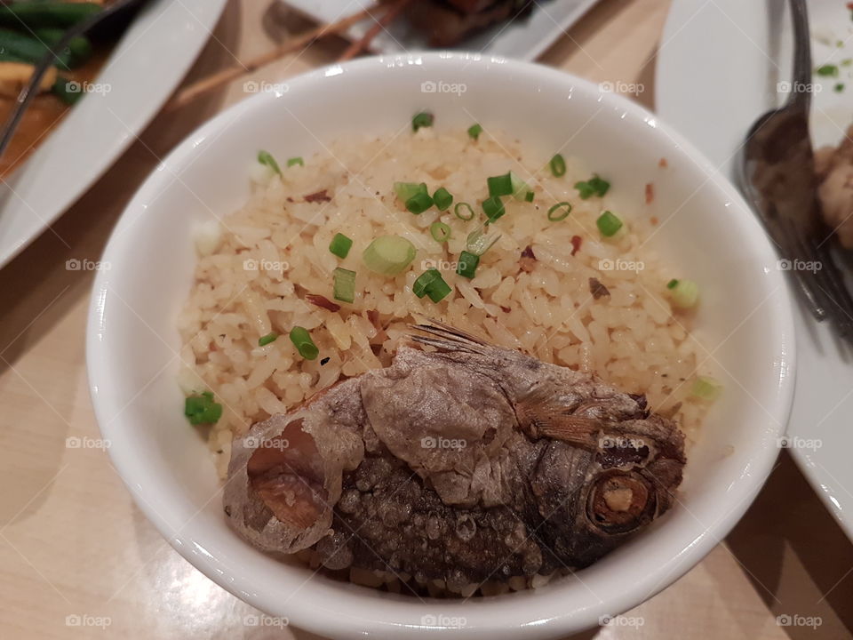 Danggit fried rice: small fried dried fish the Visayas way
