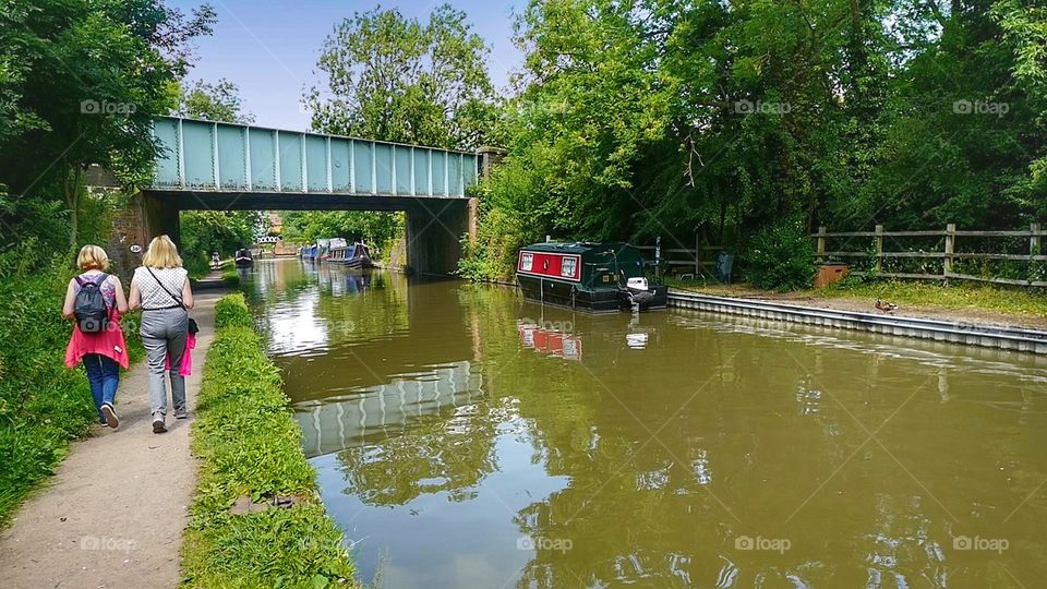 Canal. English canal on a summers day