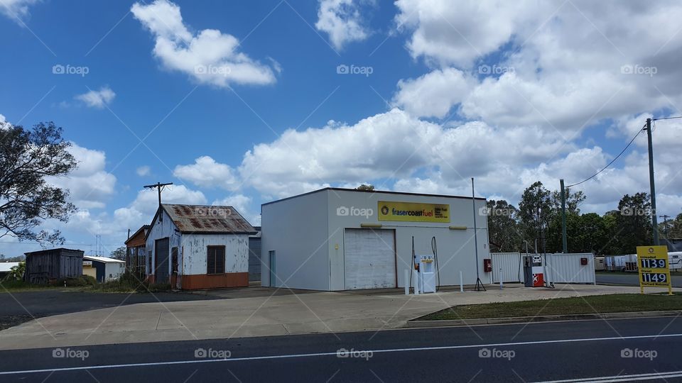 fuel station at Tiaro, Queensland