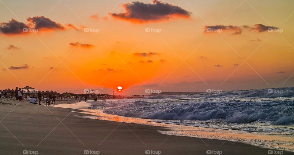 sunset at beach