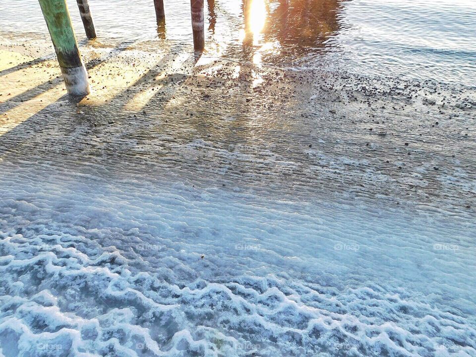 Frozen beach...