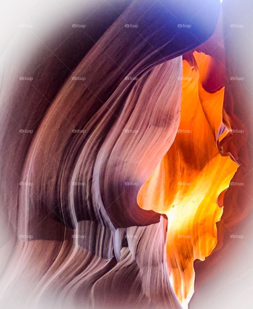 A part of rock formations at Rainbow Bridge National Monument in Page, Arizona. 
