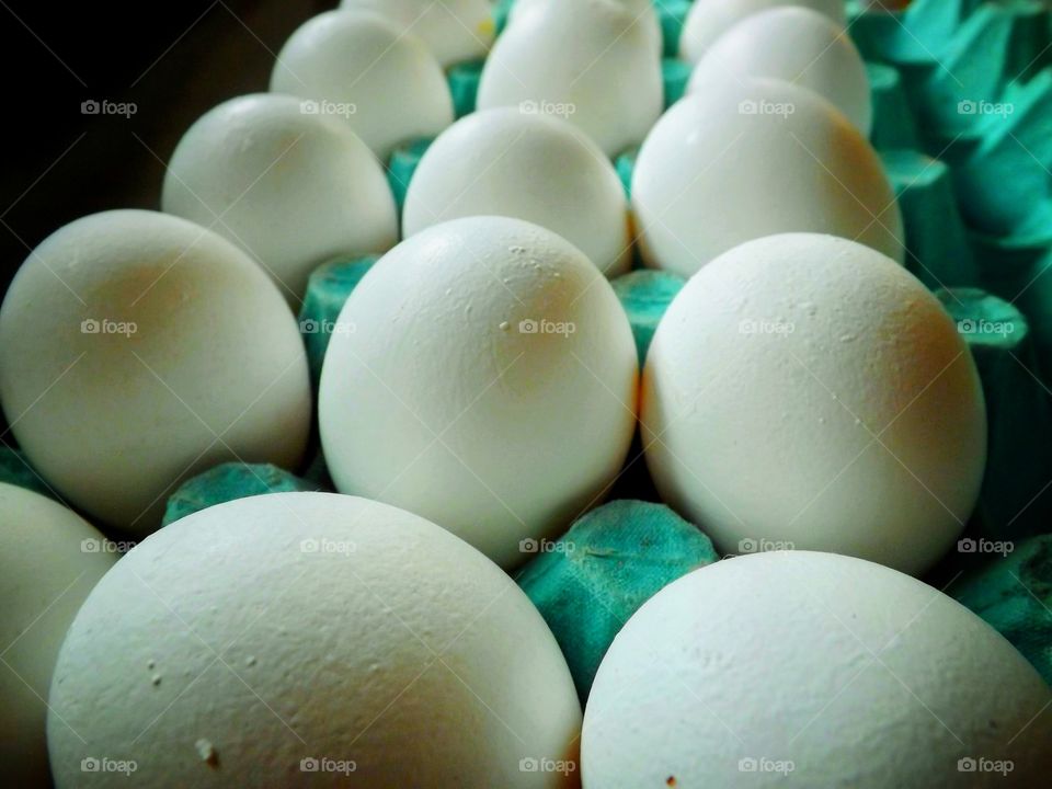 white eggs