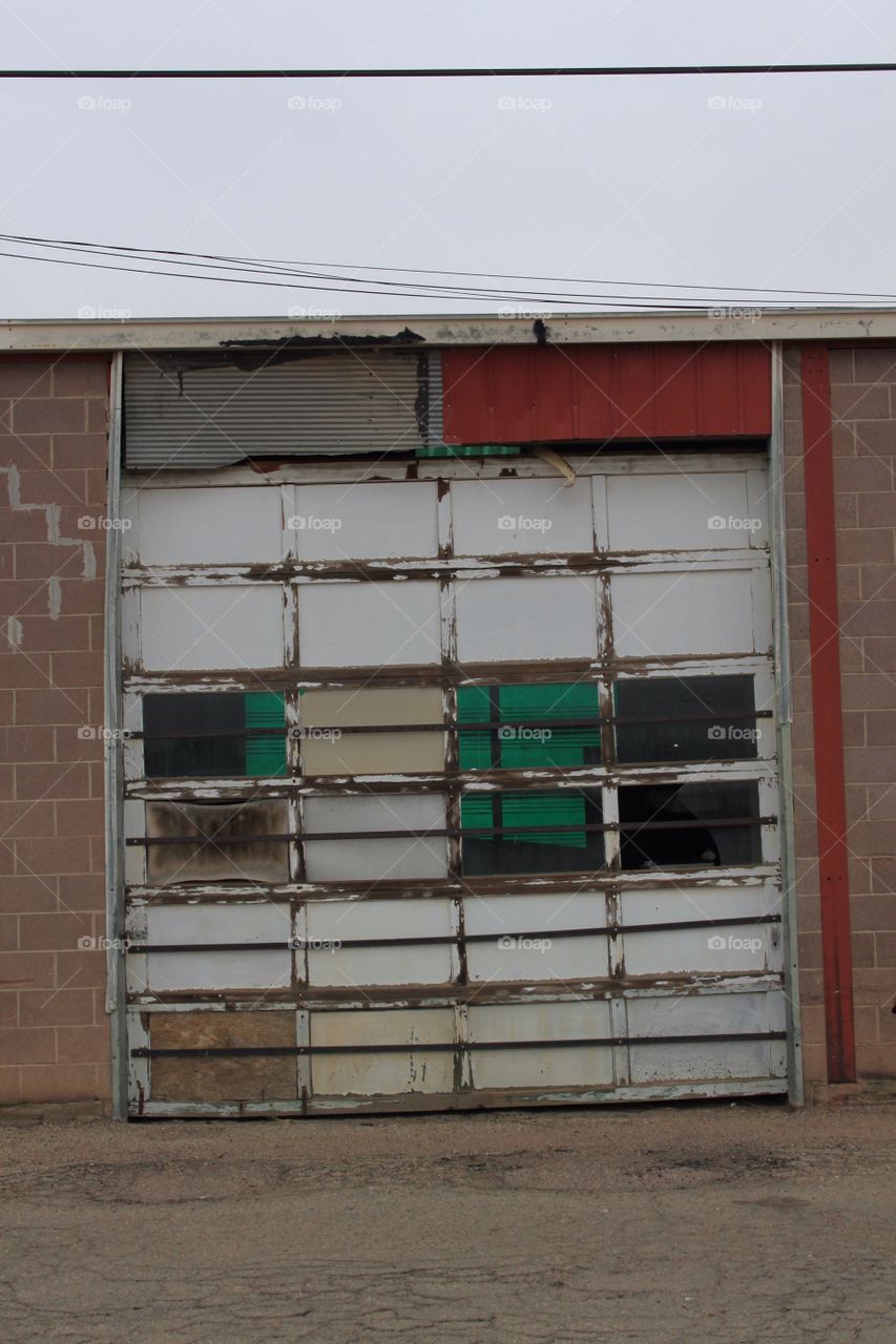 Old garage door